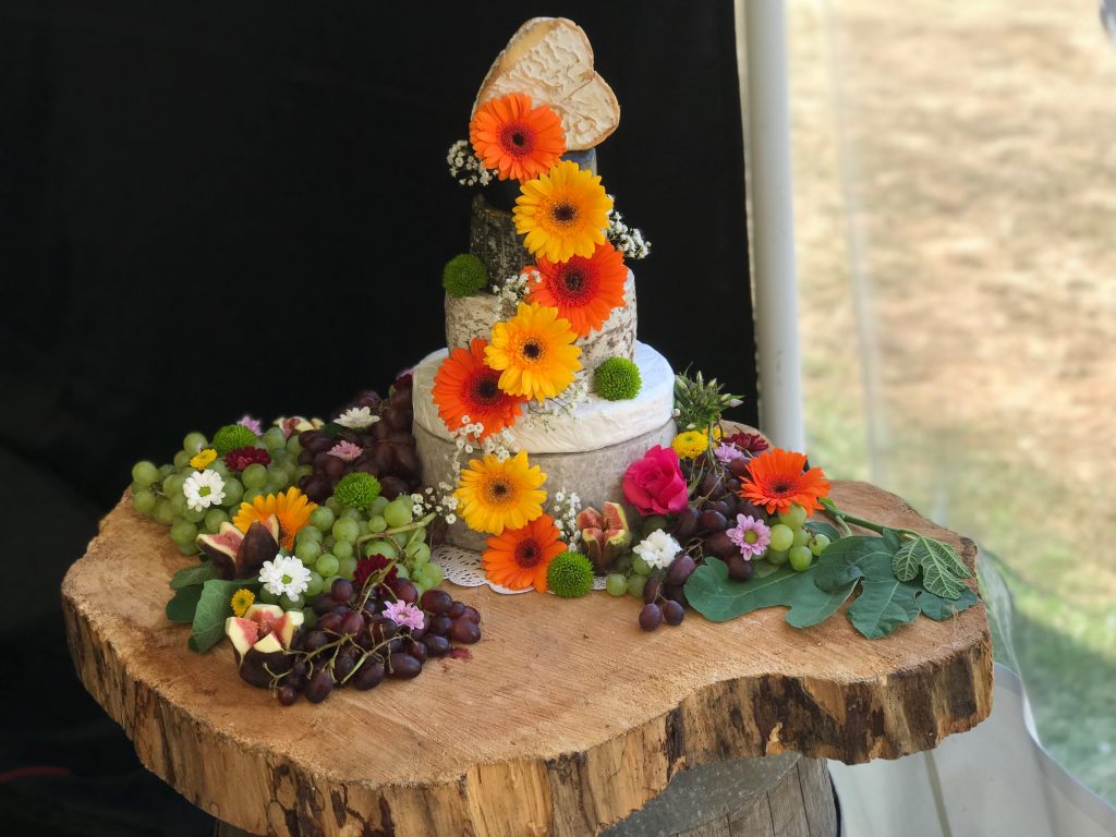 						Trios Wedding Catering Cheese Tower